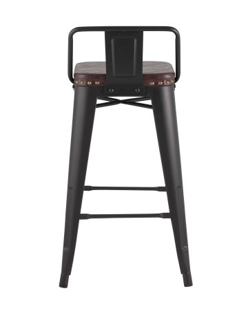 Стул полубарный TOLIX SOFT черный матовый