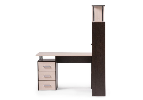 Стол КС-15 венге, дуб молочный правый