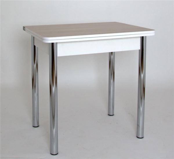 Стол обеденный ЛС-831 ЛДСП, ясень шимо светлый, ножки хром