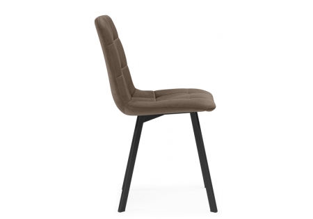 Стул на металлокаркасе Чилли коричневый, черный