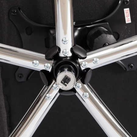 Кресло Appolon серый, ткань и металл, мягкое сиденье, с подлокотниками