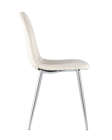 Стул Валенсия велюр кремовый хромированные ножки Стул Валенсия велюр кремовый хромированные ножки