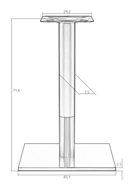 Подстолье обеденное VALENTINO