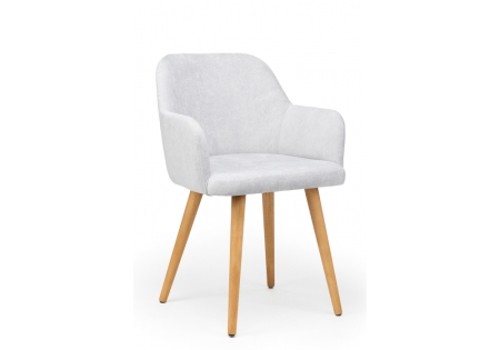 Стул деревянный Инфини 360 светло-серый (ocean 021), светлое дерево