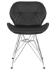 Стул обеденный BUTTERFLY ножки хром, черный