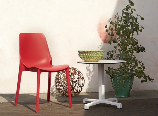 Стул пластиковый Scab Design Ginevra красный Стул пластиковый Scab Design Ginevra красный