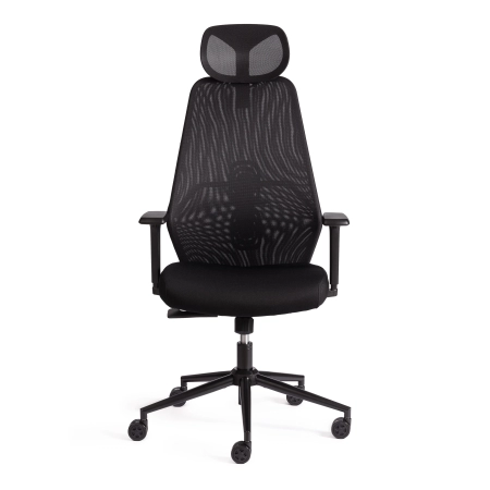 Кресло Matrix черный, ткань, металл, пластик, мягкое сиденье, с подлокотниками