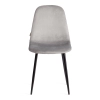 Стул BREEZE (mod. JSC-58) велюр и металл, серый и черный