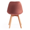 Стул Secret De Maison TULIP SOFT (mod. 74) вельвет, дерево, 54х47х83 см, коралловый (HLR 44), натуральный