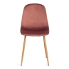 Стул BREEZE (mod. 4724) вельвет и металл, 44х53х87 см, коралловый и натуральный Стул BREEZE (mod. 4724) вельвет и металл, 44х53х87 см, коралловый и натуральный