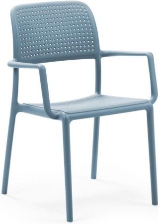 Кресло пластиковое Bora голубое