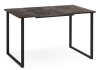 Стол деревянный Лиман 117 (157) x 77 бетон темный, черный матовый Стол деревянный Лиман 117 (157) x 77 бетон темный, черный матовый