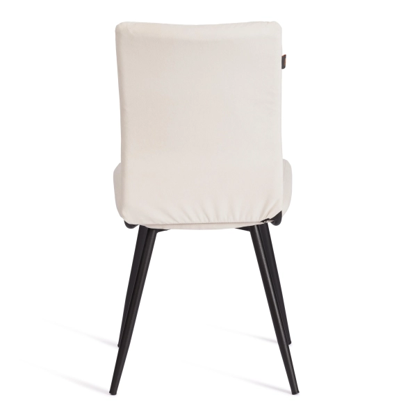 Стул обеденный Monte Carlo белый и серый, ткань и металл, мягкое сиденье, без подлокотников Стул обеденный Monte Carlo белый и серый, ткань и металл, мягкое сиденье, без подлокотников