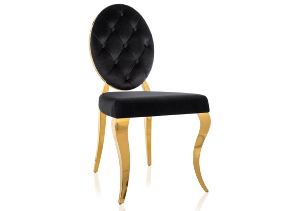 Стул Odda черный, золотой