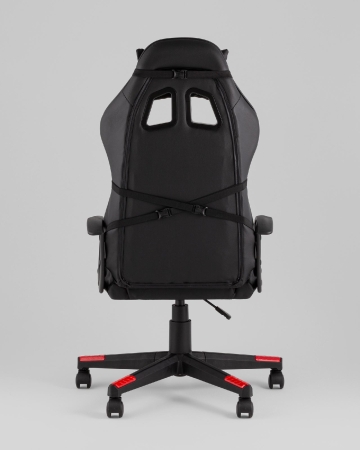 Кресло спортивное TopChairs Warden черно-красный