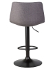 Стул барный TAILOR черный, серая ткань 188-55