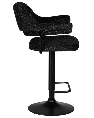 Стул барный CHARLY BLACK черный твид LEO18