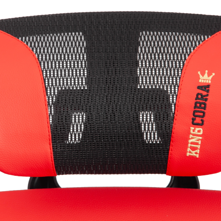 Кресло KingCobra черный и красный