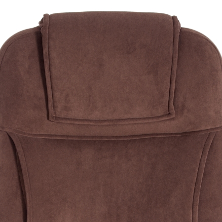 Кресло BERGAMO хром флок, коричневый