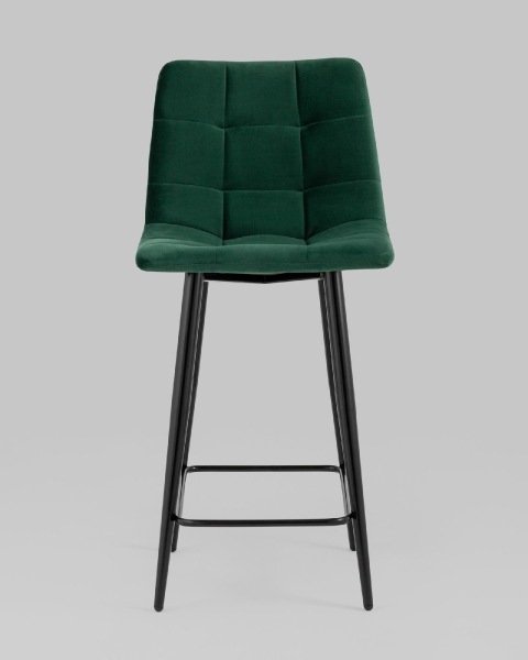 Стул полубарный Джанго велюр зеленый 2 шт.