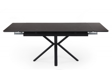 Керамический стол Старлайт 140 (200) х 80 shakespeare black, черный