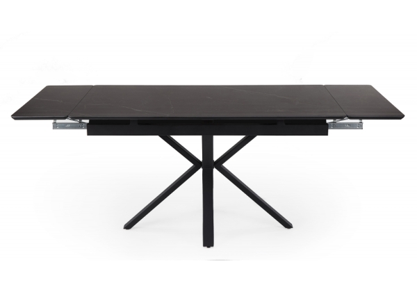 Керамический стол Старлайт 140 (200) х 80 shakespeare black, черный