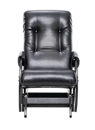 Кресло-маятник "Консул 68" черный, венге