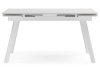 Керамический стол Норман 140 (200) х 80 белый мрамор alpin white, snow white, белый