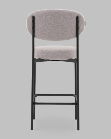 Стул полубарный Бриф DD букле светло-серый