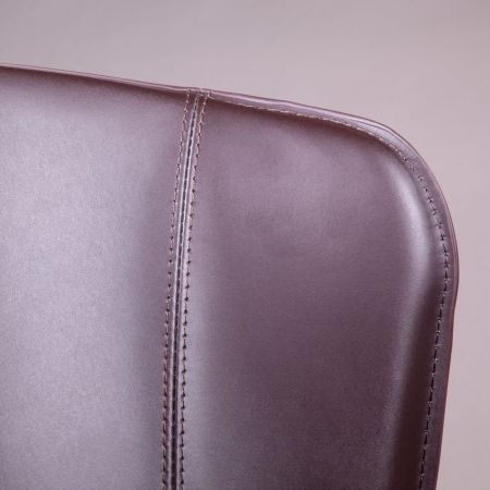 Полубарный стул Albert, кожа коричневый