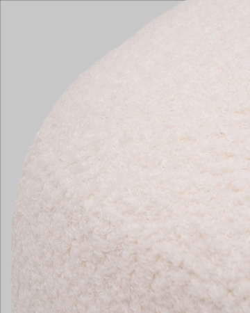 Пуф Стоун букле Fluffy молочный