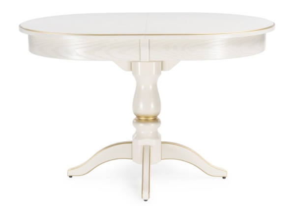 Стол деревянный Сайрус слоновая кость, золото