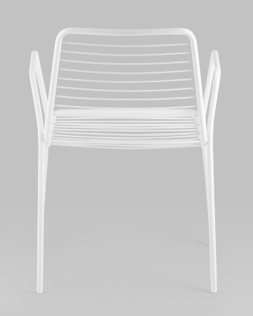 Стул с подлокотниками Дели металл белый
