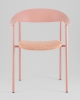 Стул Eila с подушкой пластик розовый