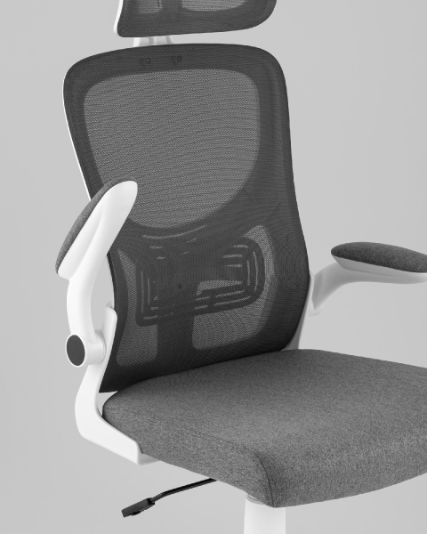 Кресло офисное Airone TopChairs серый ткань