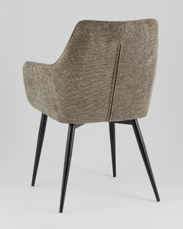 Стул обеденный Lynet рогожка серо-зеленый