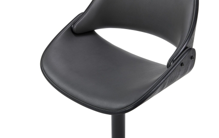 Стул барный JY1995 серый и черный