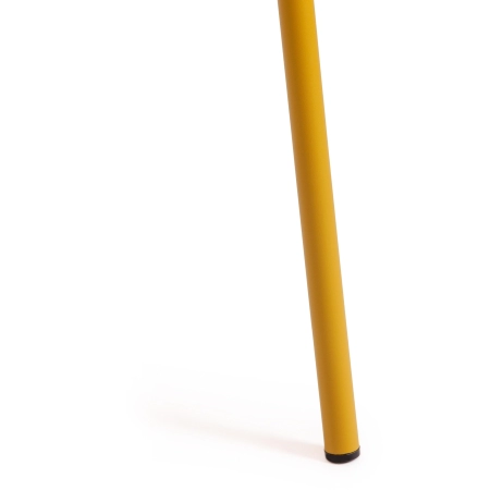 Стул EBAY желтый, металл и пластик, твердое сиденье, без подлокотников