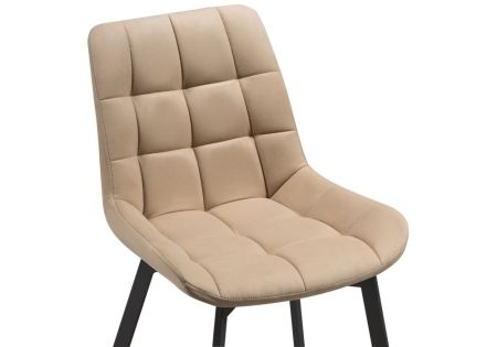 Стул Челси черный, бежевый