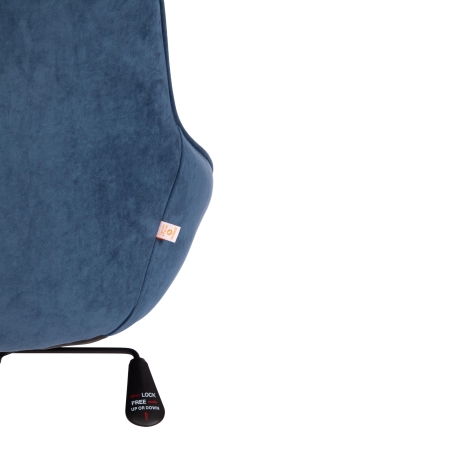 Кресло DUBLIN велюр Clermon, светло-синий