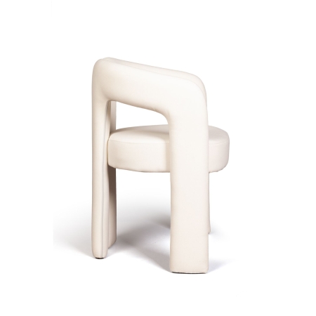 Полукресло Angie, ткань, велюр молочный