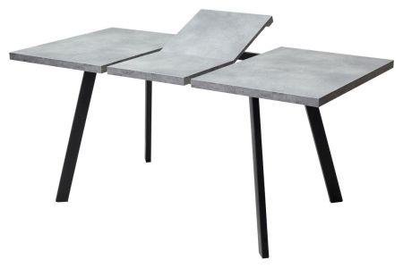 Стол BRICK M 120 бетон Портленд, черный