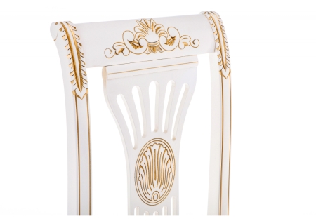 Стул деревянный Roy W/З молочный с патиной Стул деревянный Roy W/З молочный с патиной