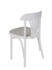Стул Астра белый, букле серый MOSS 960