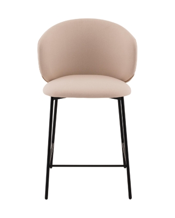 Стул полубарный Блейз велюр молочный