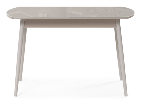 Стеклянный стол Бейкер 120(152)х70х75 латте, капучино