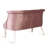 Диван Бархат эмаль белая, 24 - розовый Диван Бархат эмаль белая, 24 - розовый