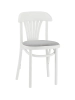 Стул Астра с мягким сиденьем белая эмаль, ткань RS15