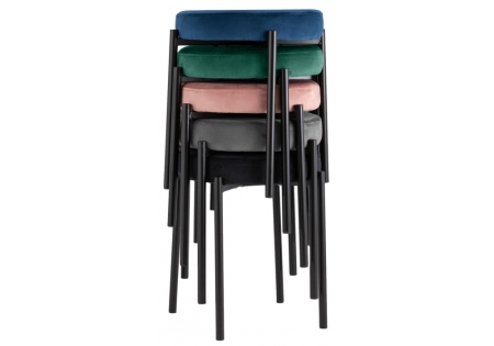 Табурет Кудо велюр velutto 33, черный Табурет Кудо велюр velutto 33, черный