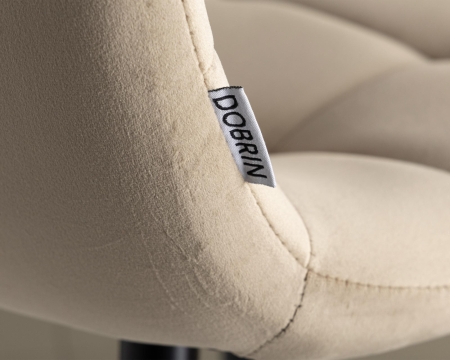 Набор 2 шт Стул барный NICOLE, черные матовые ножки, мокко велюр (108-104)